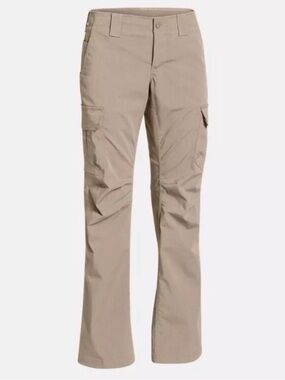 Under Armour Tactical Patrol Pants Women’s 8 Khaki Cargo Utility Straight Leg